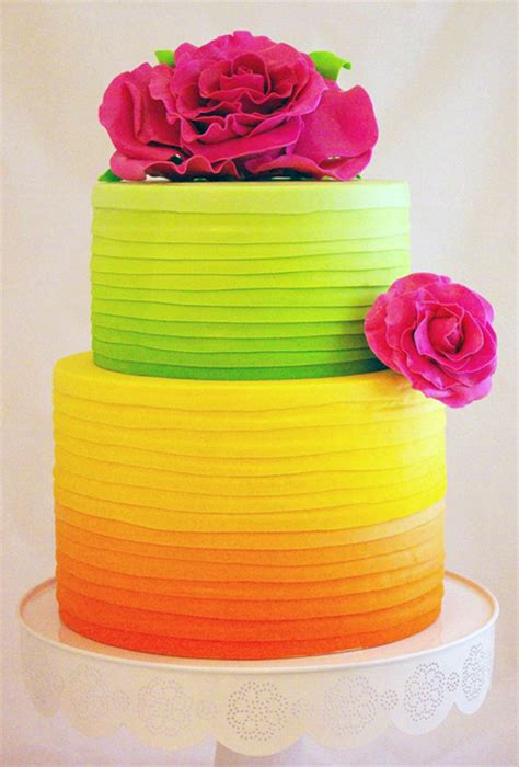 Neon Green Wedding Cakes A Wedding Cake Blog