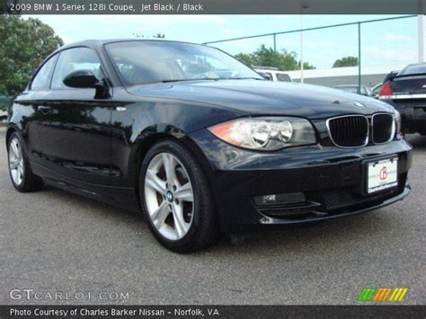Jet Black 2009 Bmw 1 Series 128i Coupe Black Interior Gtcarlot