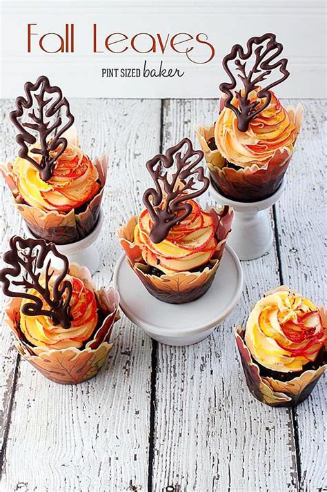 Fall Leaves Cupcakes Pint Sized Baker