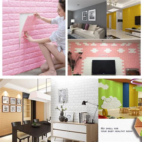 Jual Wallpaper Batu Bata D Foam Panel Wallfoam X Cmhigh Quality