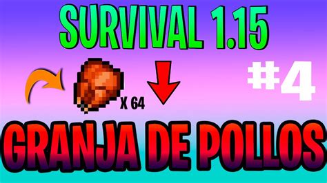 🐥como Hacer Una Granja De Pollos En Minecraft 🐥 Minecraft Survival 115 4 Gazyt Youtube