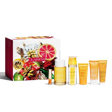 Coffret Visage Et Corps Huile Tonic Plant Gold SOS Comfort Bain