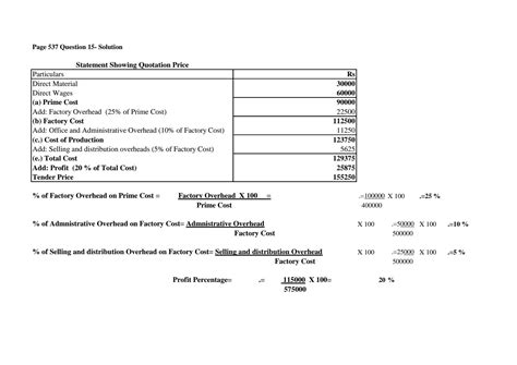Solution Tender Quotation Sheet Solutions Studypool