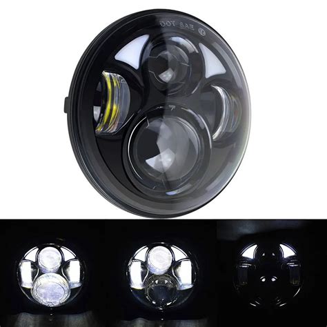 Motorcycle Headlight Assemblies Dot 4 Led Projector Headlight Drl For Yamaha V Star Xvs 650 950