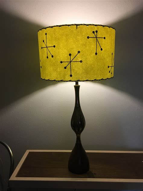 Mid Century Style Fiberglass Lamp Shade Retro Modern Starburst Etsy