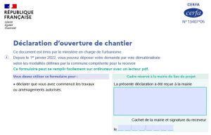 La D Claration D Ouverture De Chantier Tout Savoir