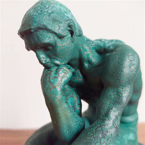 The Thinker Statue By Auguste Rodin Nude Man Sitting Etsy