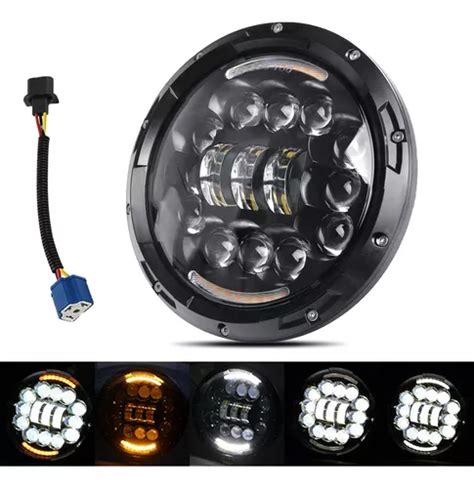 Redondos Faro De Led Lupa Ngel Ojo Wrangler Jeep Vocho Meses Sin