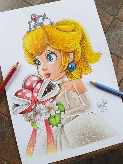 Princess Peach (Super Mario Odyssey) Drawing by Mangadroid643 on DeviantArt