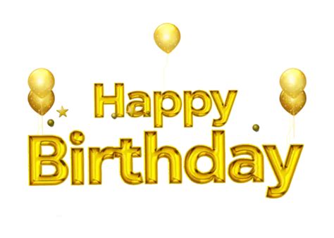 Happy Birthday Balloons Vector Png Images Happy Birthday Golden