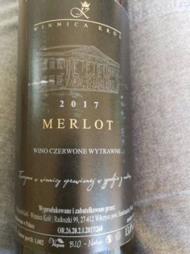 Winnica Król Merlot Vivino Canada