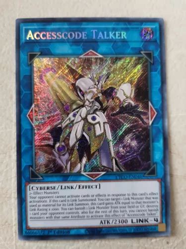 Yugioh Accesscode Talker Etco En046 Secret Rare 1st Meses Sin Interés