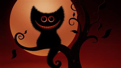 HD Widescreen Wallpaper Halloween Cats - WallpaperSafari