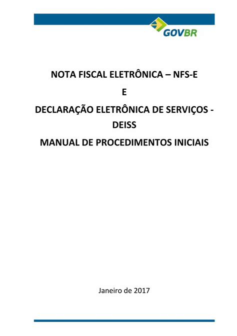 PDF NOTA FISCAL ELETRÔNICA NFS E E DECLARAÇÃO Material Didático 2