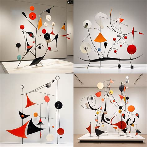 Alexander Calder AI Art Style - Dynamic Descent - Alexander Calder ...