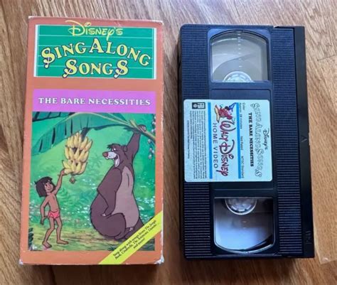 Vintage Disney S Sing Along Songs Vhs The Bare Necessities