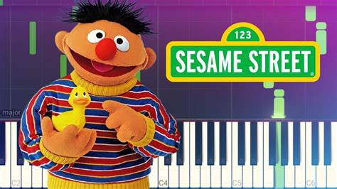 How To Play Rubber Duckie From Sesame Street Piano Tutorial Youtube