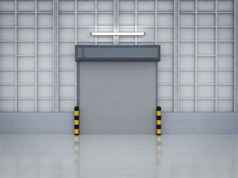 Premium Photo 3d Rendering Warehouse Exterior With Shutter Doors