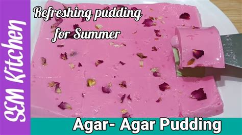 Agar Agar Pudding Recipe Refreshing Rose Pudding Summer Special