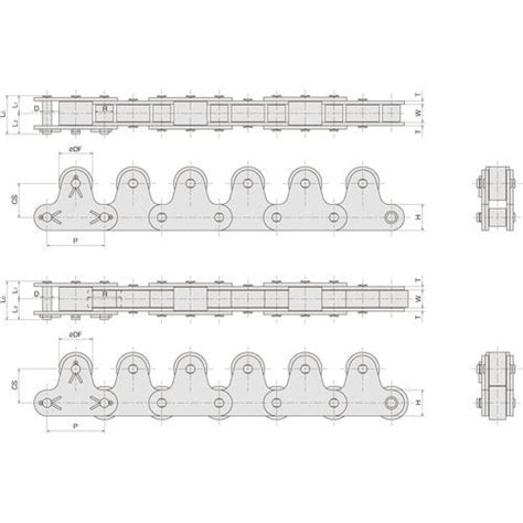 Transmission Chain Tr Sugiyama Chain Co Ltd Steel Roller