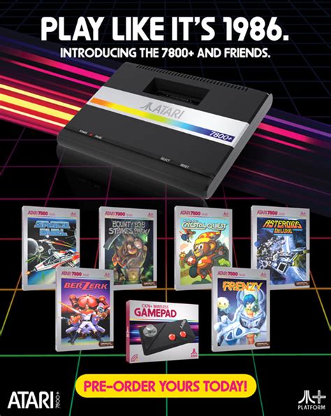 New Atari 7800 Wireless Controllers And 2600 7800 Games Announced