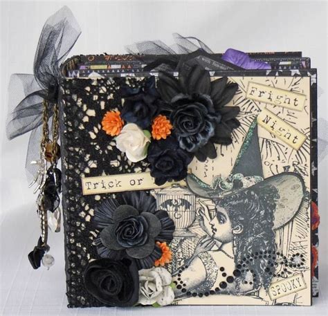 Tphh Halloween Witch Premade Chipboard X Scrapbook Photo Album By