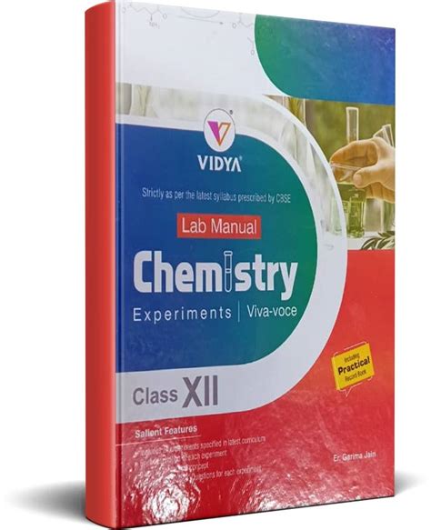 Vidya Cbse Chemistry Class 12 Lab Manual Experiments And Viva Voce Cbse Practical Lab Manual