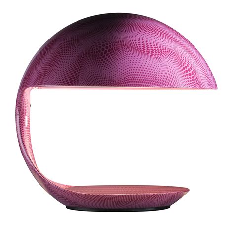 Cobra Texture Dotted Pink Table Lamp By Karim Rashid Martinelli Luce