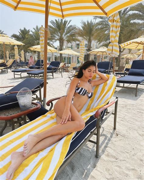 Radhika Seth S Stunning Striped Bikini Sets Temperatures Soaring