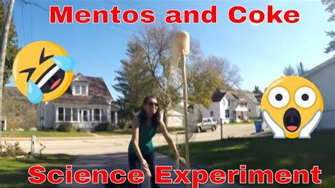 Mentos And Diet Coke Science Experiment Making A Mentos Volcano Youtube