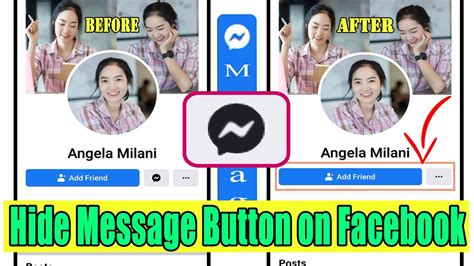 How To Hide Message Button On Facebook Remove Disable