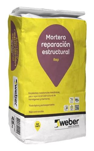 Argamassa De Reparo Estrutural Weber Rep Mercadolivre