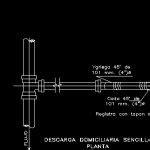 Simple Domiciliary Discharge DWG Block For AutoCAD Designs CAD