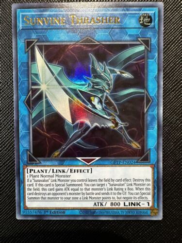 Yu Gi Oh Tcg Sunvine Thrasher Ghosts From The Past Gftp En St