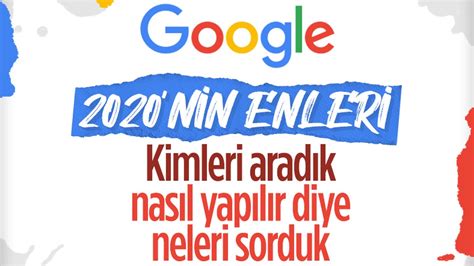 Google Y L Nda T Rkiye De En Ok Aranan Kelimeleri A Klad