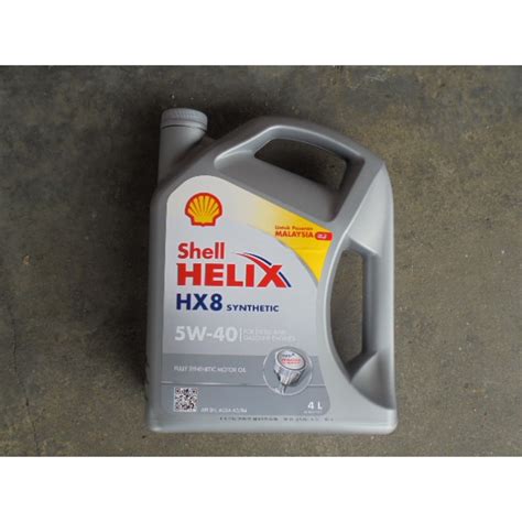 Shell Helix Hx8 5w40 Fully Synthetic Engine Oil 4 Liter Shopee Malaysia