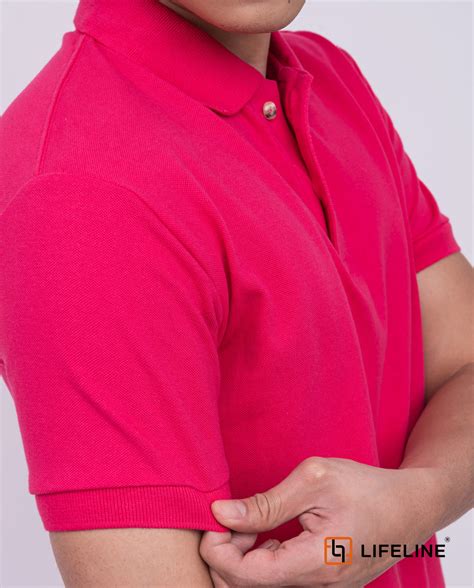 Lifeline Mens Poloshirt Fuchsia For Sale Lifeline Shirts