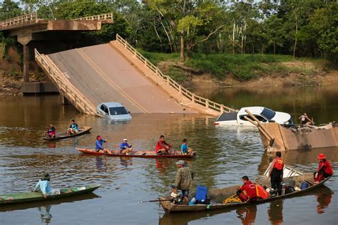 Ponte Desaba No Brasil E Provoca V Rios Mortos E Feridos Alguns