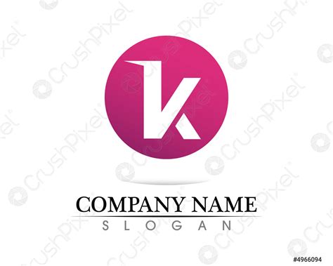 K Letter K Logo Design And Vector Stock Vector 4966094 Crushpixel