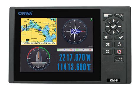 Onwa Km 8 Series Gps Chart Plotter Multi Function Displays Tecmarine Uk