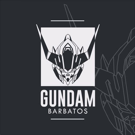 Gundam Barbatos Vector Logo Ilustrasi Vektor Gambar Anime Gambar