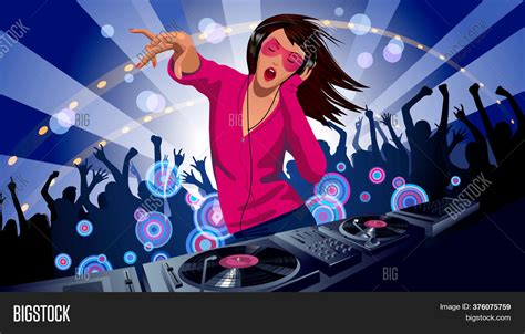 Disc Jockey Girl Dj Image And Photo Free Trial Bigstock