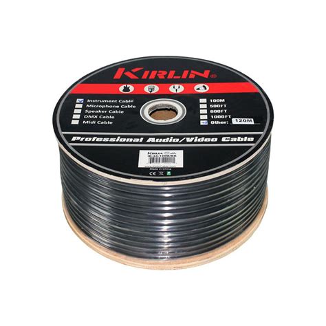 Kirlin 24 AWG Instrument Cable 100M BK Percussion