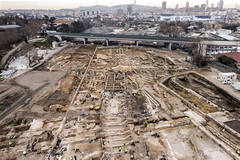 Archaeological Excavations At Haydarpasa Train Station In Istanbul