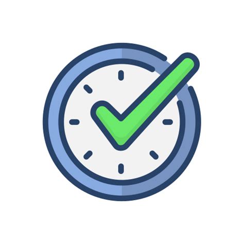 On Time Generic Outline Color Icon