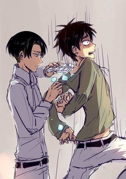 Rivaille Levi X Eren Jaeger Ereri Eren And Levi Pinterest