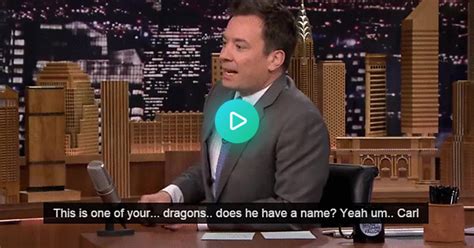 Jimmy Fallon Interviews Khaleesi  On Imgur