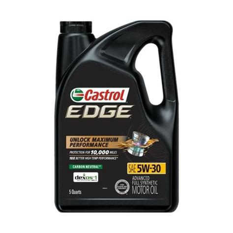 Castrol Edge 5W 30 LL Advanced Full Synthetic Motor Oil 03 28 2024