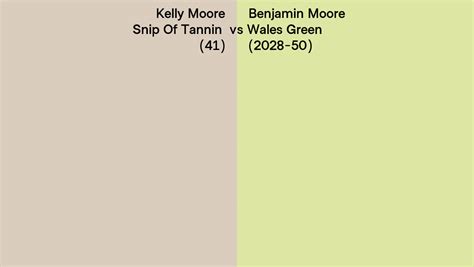 Kelly Moore Snip Of Tannin Vs Benjamin Moore Wales Green