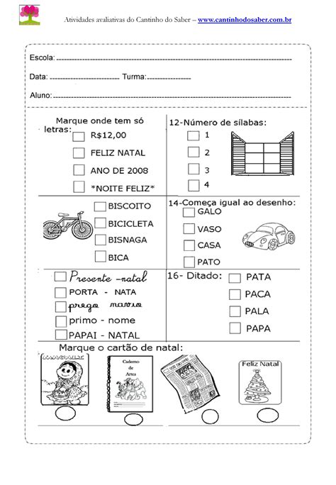 Atividades De Portugues Para O 2 Ano